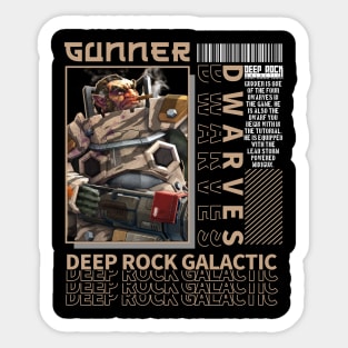 Gunnerx - Galactic Sticker